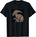 Dinosaur Boho Flowers Graphic Merch