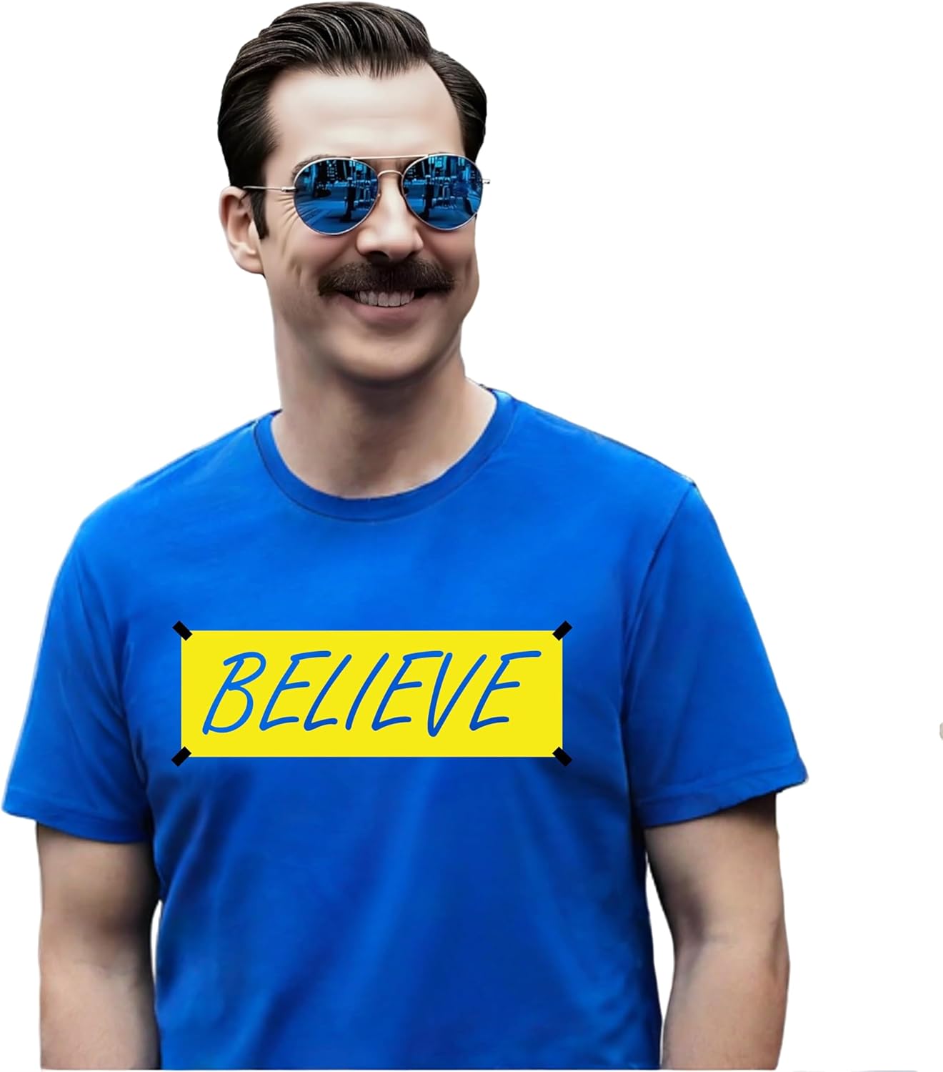 Believe Shirt – Inspirational Gift for Him & Her | Funny Men's & Women's Birthday Tee | Motivational Blue Shirt