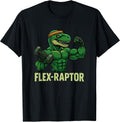 Flexraptor Dinosaur Pun Gym Workout Muscle Dino