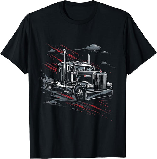 18-Wheeler Truck Vector Gift Apparel