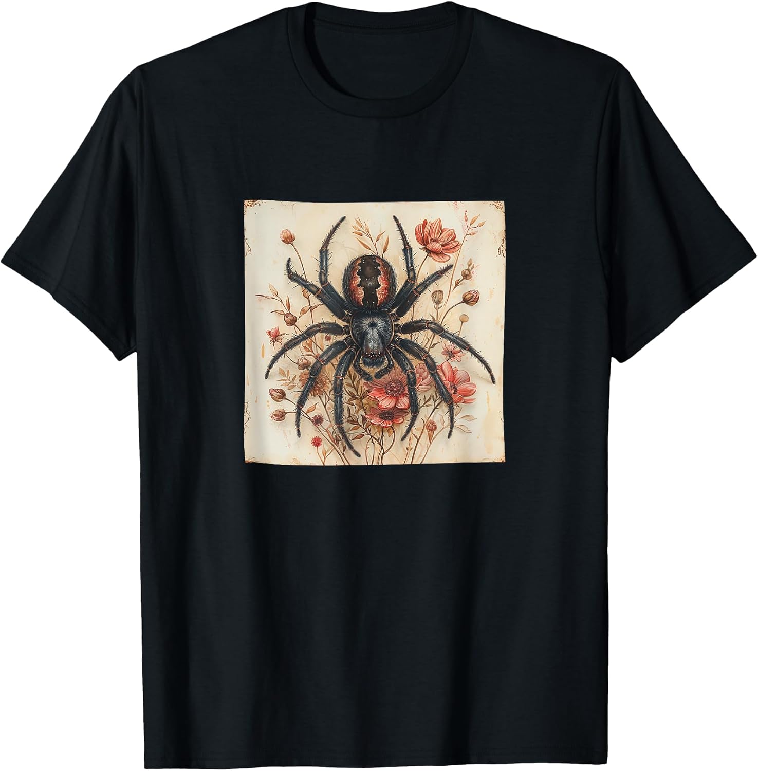 Spider Cottagecore Botanical Flowers Merch