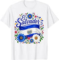 El Salvador Floral Girl Hispanic Heritage Month Unisex T-shirt, Sweatshirt, Hoodie (1)
