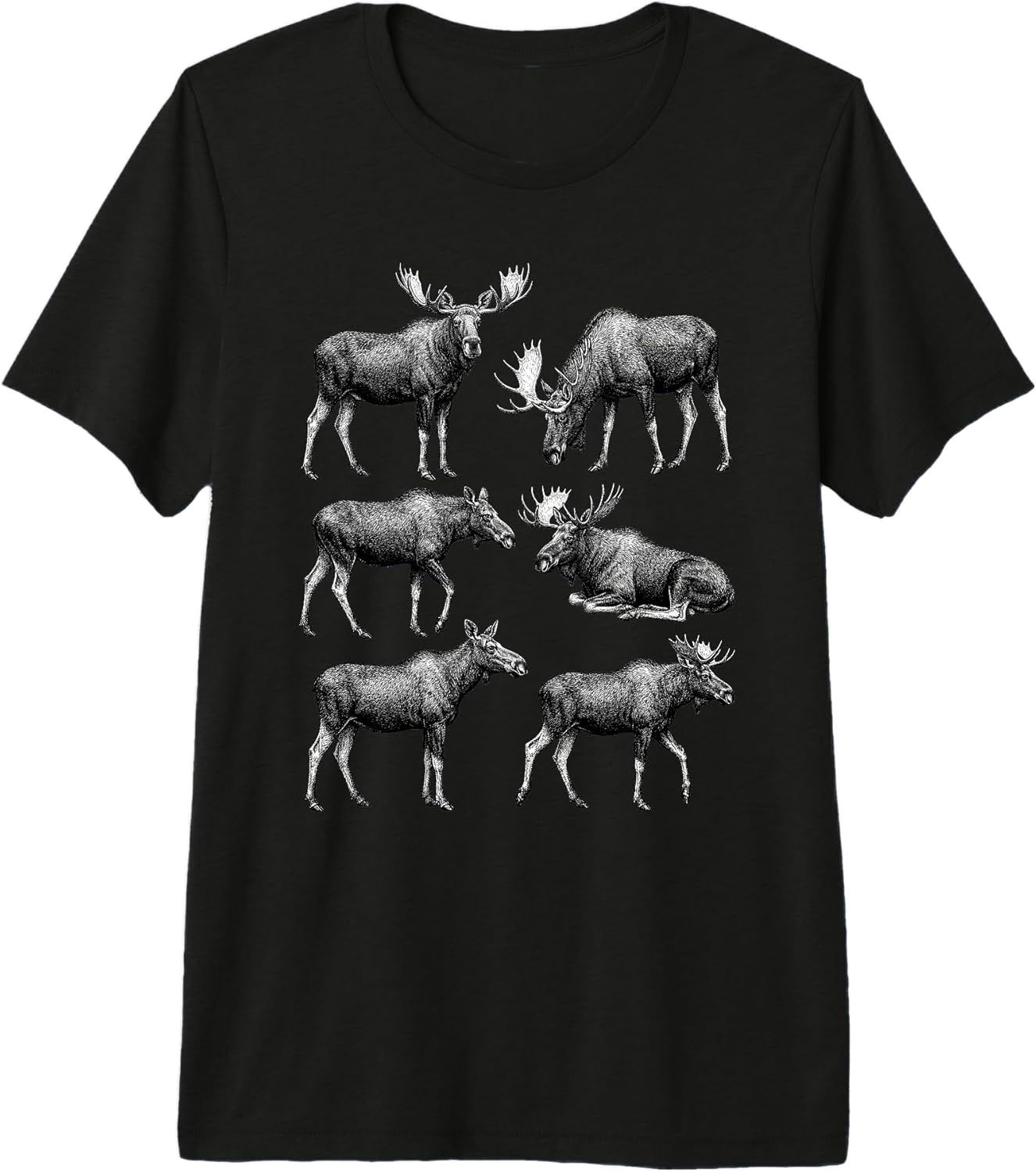 Vintage Moose Wildlife Design