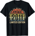 Vintage 2011 Limited Edition 15-Year-Old 15th Birthday T-Shirt