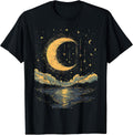 Boho Vintage Half moon matching couple shirt