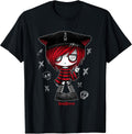 Edgy Kitty Hat Scene Kid Emo Alt Goth Red T-Shirt