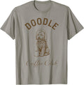 Doodle Coffee Club Cute Dog Lover Coffee Design T-Shirt