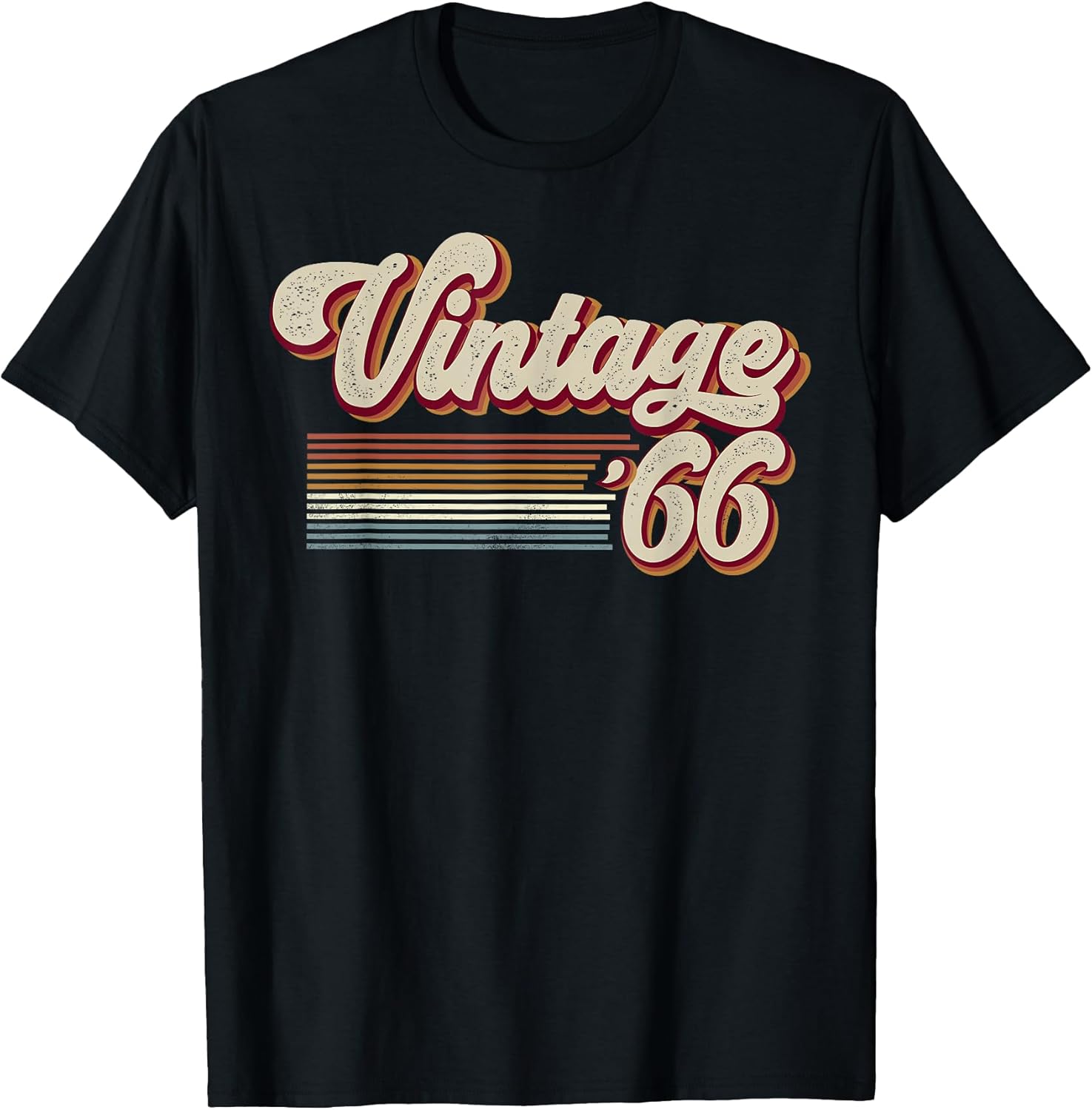Vintage 1966 Retro Sunset Classic 60-Year-Old 60th Birthday T-Shirt