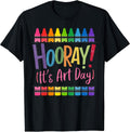 Back to School Hooray It's Art Day Art Teacher Art Artist T-Shirt