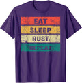 EAT SLEEP RUST REPEAT Funny Gaming Tee