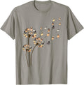 Flower Pug Dogs Dandelion Funny Animal Lovers Tees Men Women T-Shirt Small