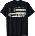Raisin Hell with The Hippies and Cowboys Country T-Shirt