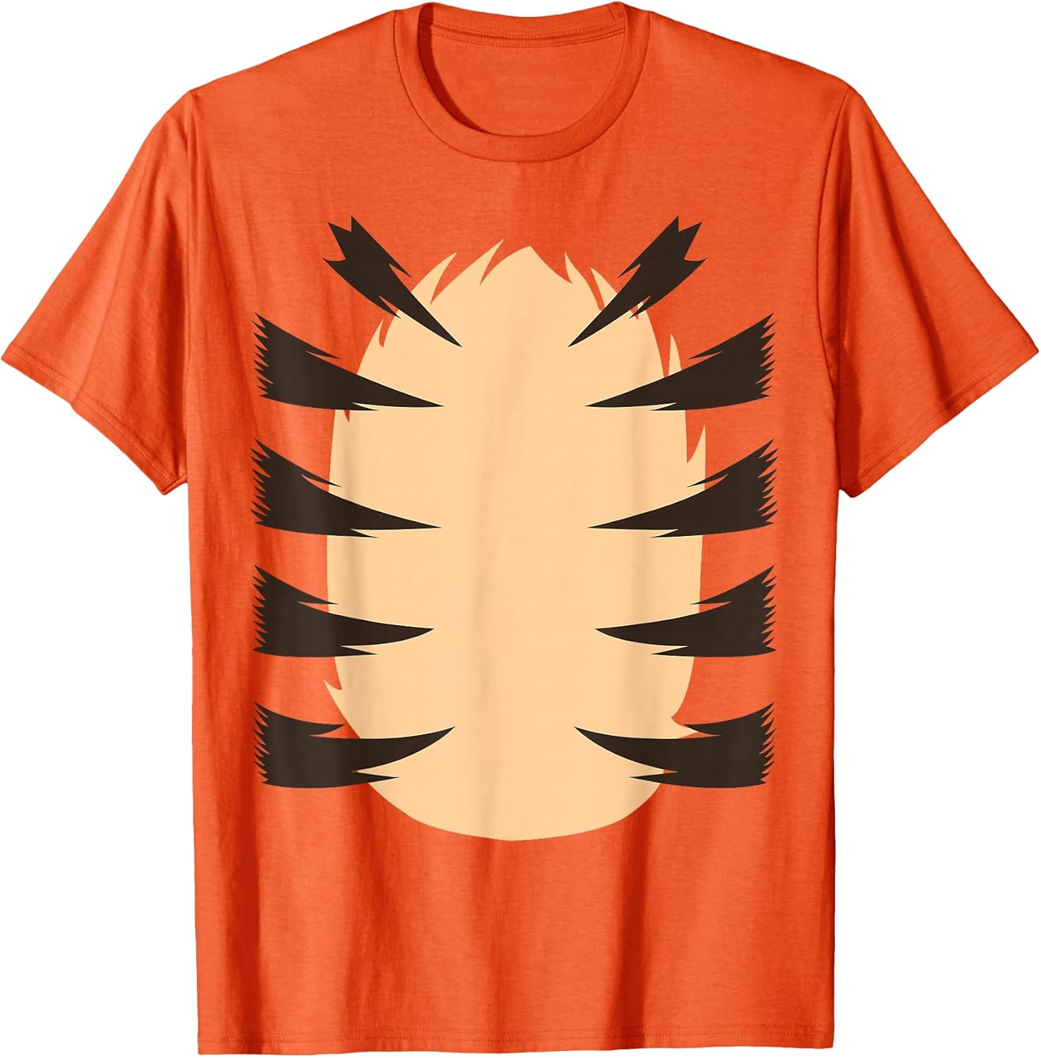 Orange Tiger Easy Halloween Costume Adult Kid Men Women Boy T-Shirt