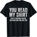 Sarcastic Humor Introvert Saying Design