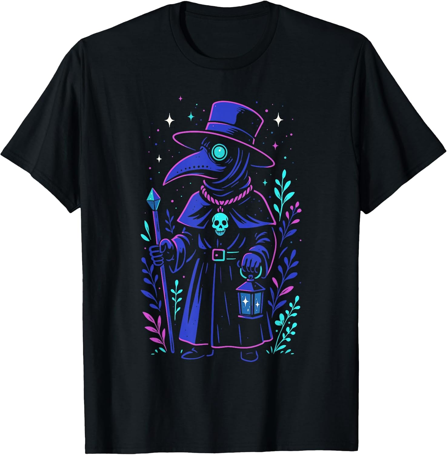 Pastel Goth Plague Doctor Men Women Kids Cottagecore T-Shirt