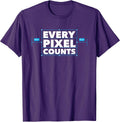 Every Pixel Counts Graphic Designer T-Shirt Men Women Kids T-Shirt