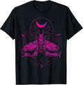 Goth Moth and Crescent Moon Creepy T-Shirt Gift for Goths T-Shirt