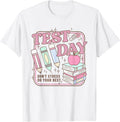 Retro Test Day STAAR Teacher Testing Active Monitoring T-Shirt