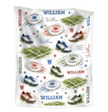 Personalized Ultimate Frisbee Blanket, Custom Name Disc Golf Player Blanket, Flying Disc Sports Throw, Gift for Ultimate Frisbee Player