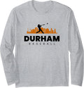 Durham Baseball Vintage Minimalist Retro Baseball Lover Long Sleeve T-Shirt