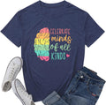 Celebrate Minds of All Kinds Shirt Women Autism Awareness Shirt Teacher Neurodiversity Short Sleeve Tee Top