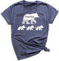 Personalized Mama Bear Shirt with Kids Names, Custom Mother's Day T-Shirt, Cute Mama Bear Gift for Mom, Birthday Multiple Colors