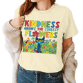 Kindness Grows The Coolest Flowers Shirt - Mental Health Matters Tshirt - Autism Shirts for Sped Teachers