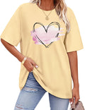Oversized Tshirts for Women Crewneck Summer Graphic Tees Short Sleeve Loose Basic Tops 2026