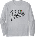 Padova Italy Flag Tourist Travel Minimalist Long Sleeve T-Shirt