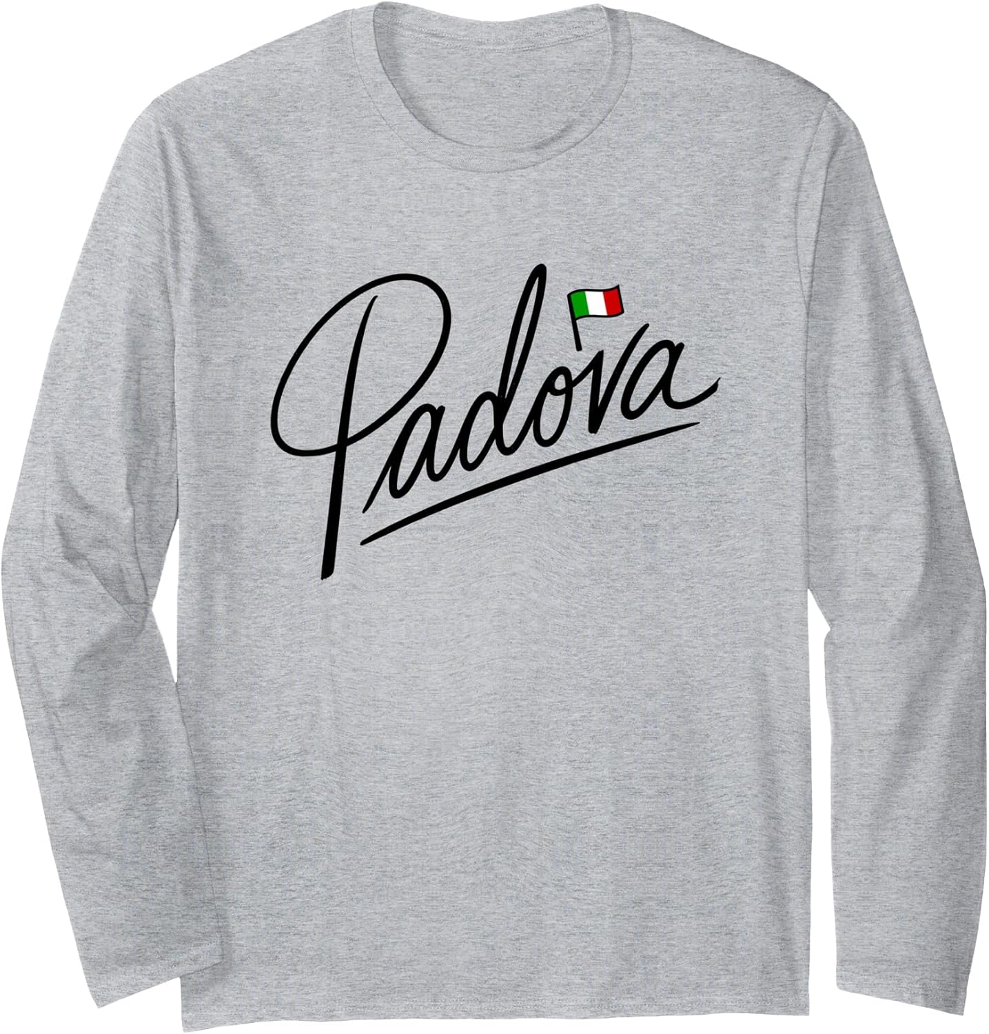 Padova Italy Flag Tourist Travel Minimalist Long Sleeve T-Shirt