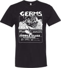 Rare Vintage Germs Punk Rock Concert Flyer Shirt