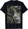 Medusa Greek Mythology Occult Scary Dark Grunge Art T-Shirt