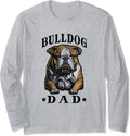 English Bulldog Dad Dog Lover Bulldog Dad Long Sleeve T-Shirt