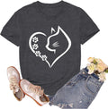 Cat Shirts for Women Cat Mom Tshirts Pet Lover Shirt Cats Paw Print Tee Tops