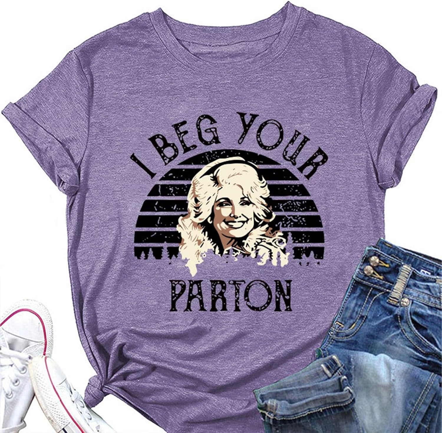 Country Music Legend Women T-Shirts I Beg Your Shirt Vintage Funny Graphic Tee Band Fans Rock N Roll Cool Retro Tops
