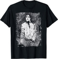 Michael Jackson Bad World Tour 1988 Black and White Splatter T-Shirt
