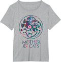 Mother of Cats Shirt with Floral Art - Cat Lovers T-Shirt