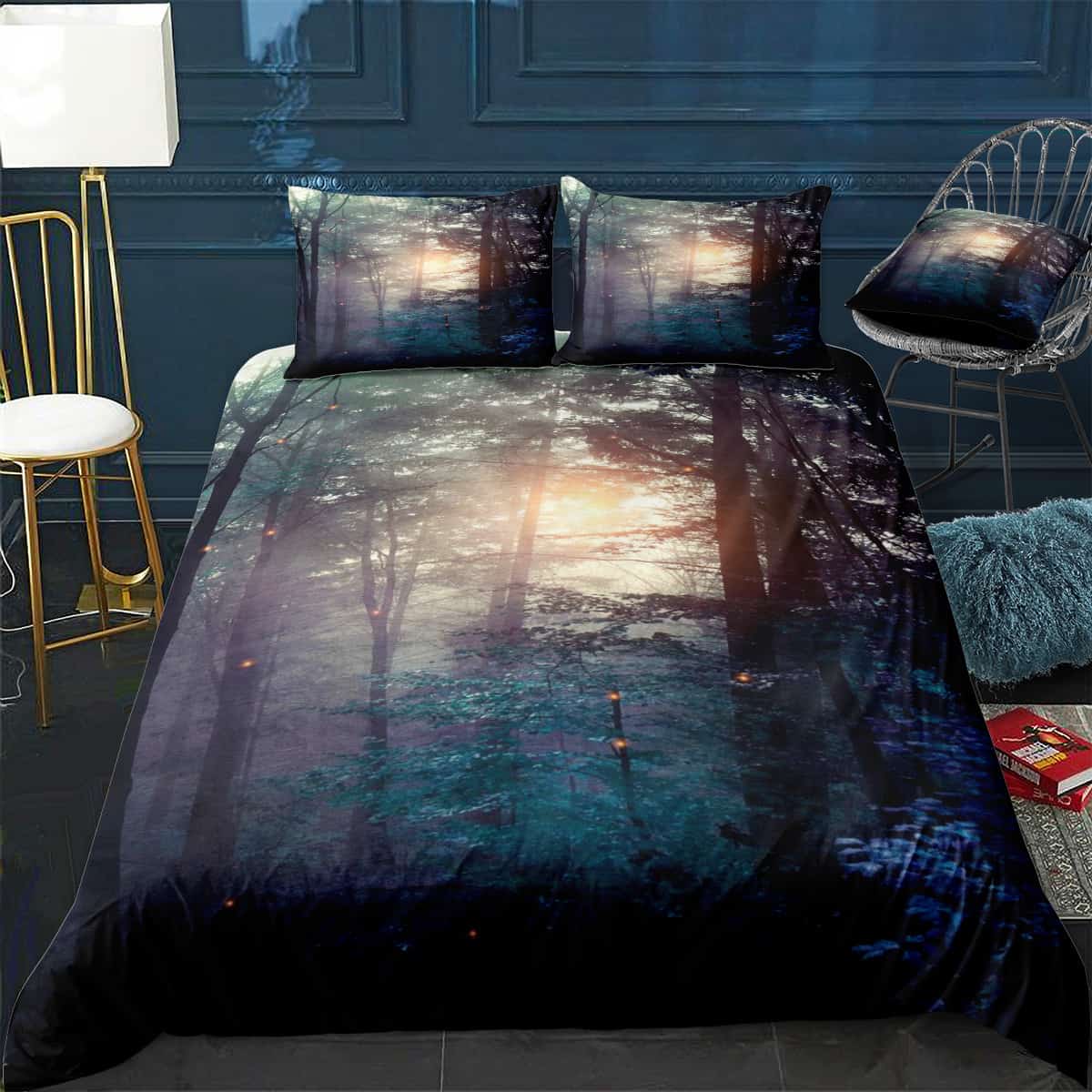 A walk in the forest Bedding Set (Duvet Cover & Pillow Shams)