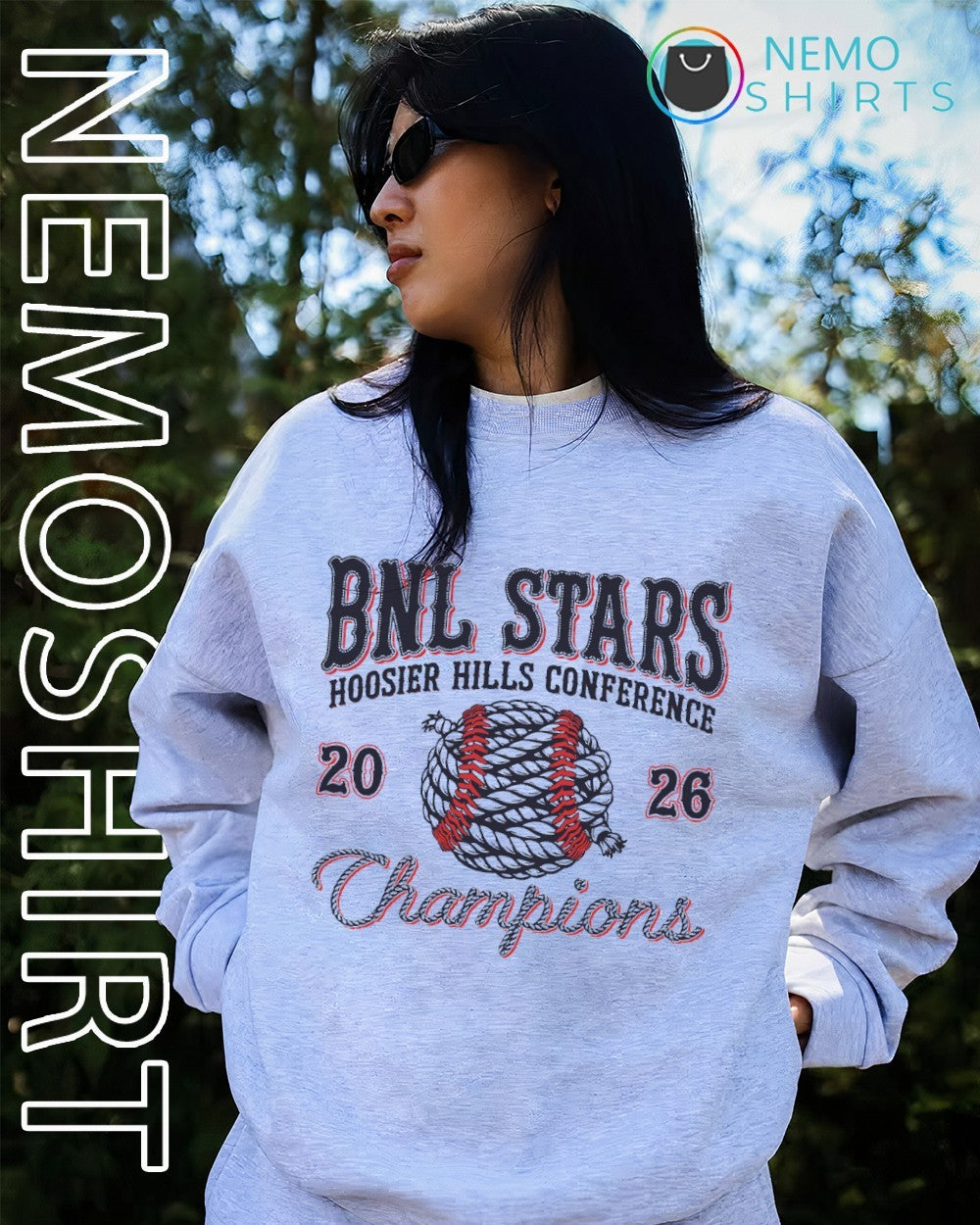 BNL Stars 2026 Hoosier Hills Conference Chmapions shirt