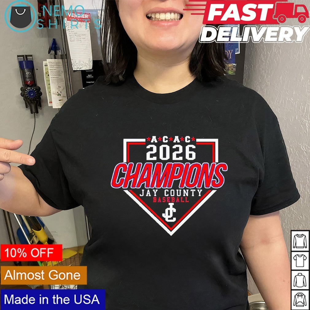 ACAC 2026 Chmapions Jay County baseball shirt