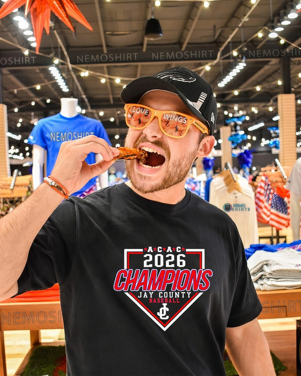 ACAC 2026 Chmapions Jay County baseball shirt