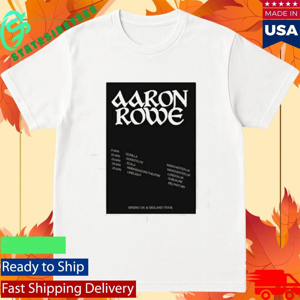 Aaron Rowe Spring Tour 2026 Shirt
