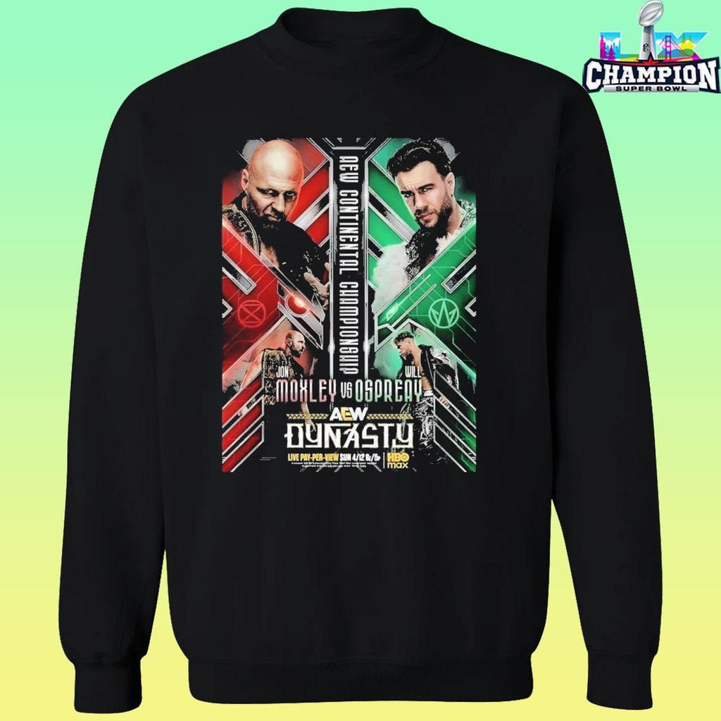 Aew Continental Championship Jon Moxley Vs Will Ospreay April 12 2026 Shirt