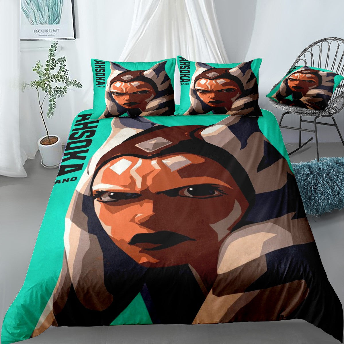 Ahsoka Tano Bedding Set (Duvet Cover & Pillow Shams)