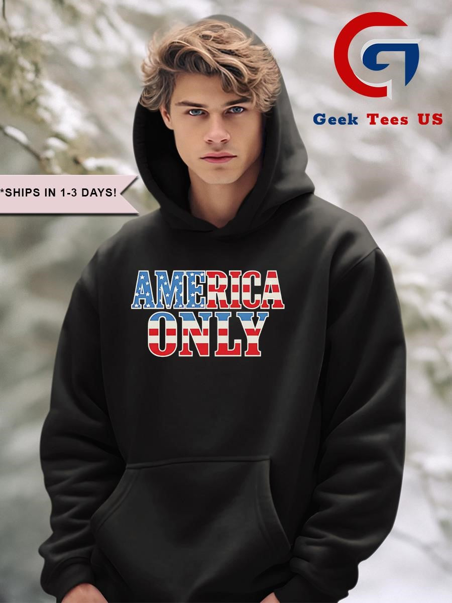 America Only USA flag shirt