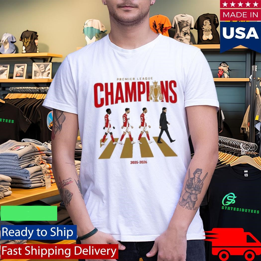 Arsenal FC 2025 2026 Premier League Champions Celebration Shirt