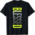 Neon Yellow Black Cool Grey Graphic Match T-Shirt