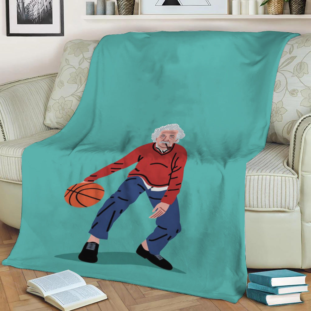 Balling Einstein Fleece Throw Blanket
