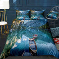 Beautiful Mountain Lake Bedding Set (Duvet Cover & Pillow Shams)