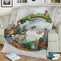 Anime Manga Heroes Fleece Throw Blanket